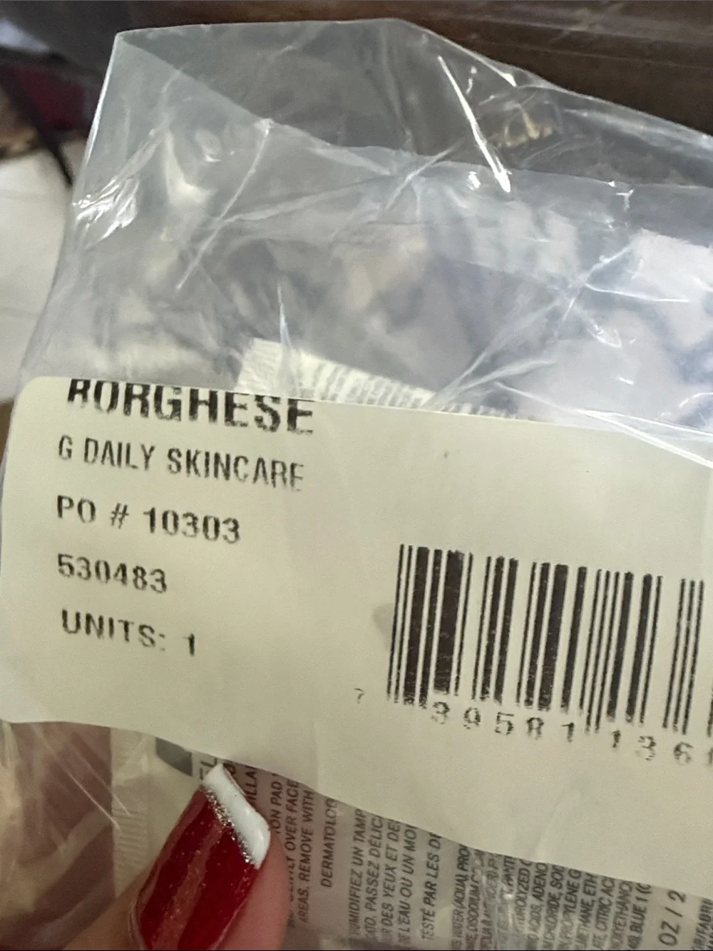 Borghese Gentle Make Up Remover and Hand Creme Samples